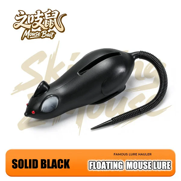 Muisvormig kunstaas 6,5g 9,6g 26,5g Topwater drijvend muisvormig Z-Dog Walk Action TPE kunstaas Snakehead Bass onkruidbestendig kunstaas