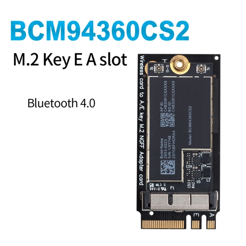 هاكينتوش-بطاقة واي فاي لاسلكية ، بلوتوث 4.0 ، 802.11Ac ، ماكوس للهواء ، BCM94360CS2 ، 11 "، A1465 ، 13" ، A1466 2013 ، MD711LL