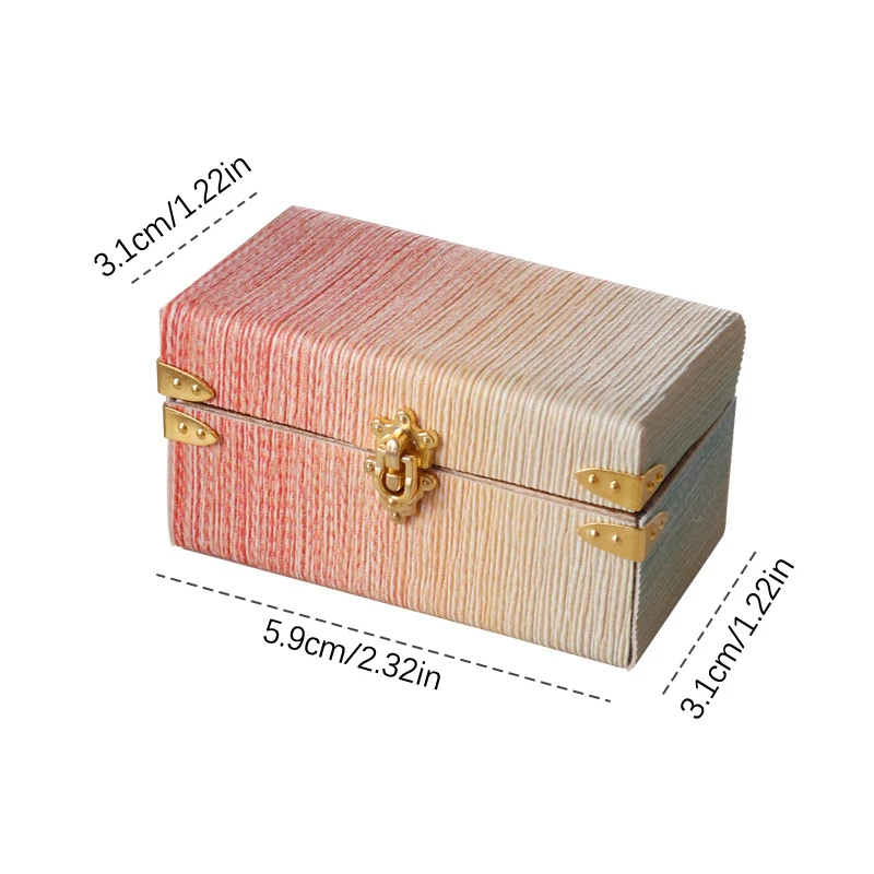 Dollhouse Miniature Items Leather Model Case Mini Storage Box Suitcase 1:12 BJD Doll House Accessories Furniture Dolls Toys