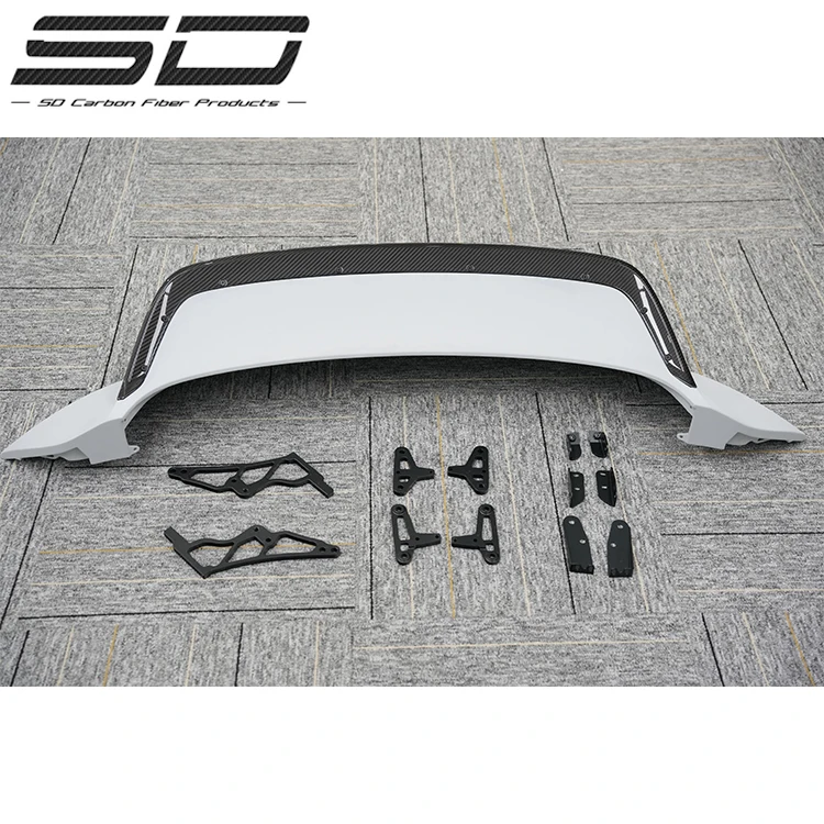 Heckspoiler im T-Stil aus trockenem Carbon für Porsche 992 Turbo