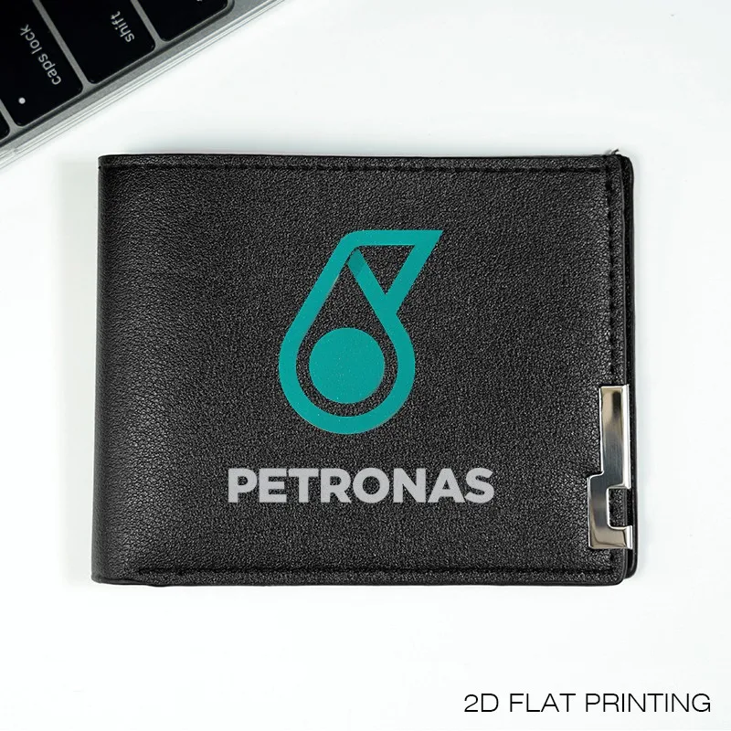 PETRONAS-LOGO, EMBELLIERT, SLANKE BRIEFTASCHE FÜR HERREN, PU-LEDER, LANGLEBIG, LEICHT, BUSINESS-STIL, KOMPAKTES DESIGN FÜR TÄGLICHEN GEBRAUCHEN