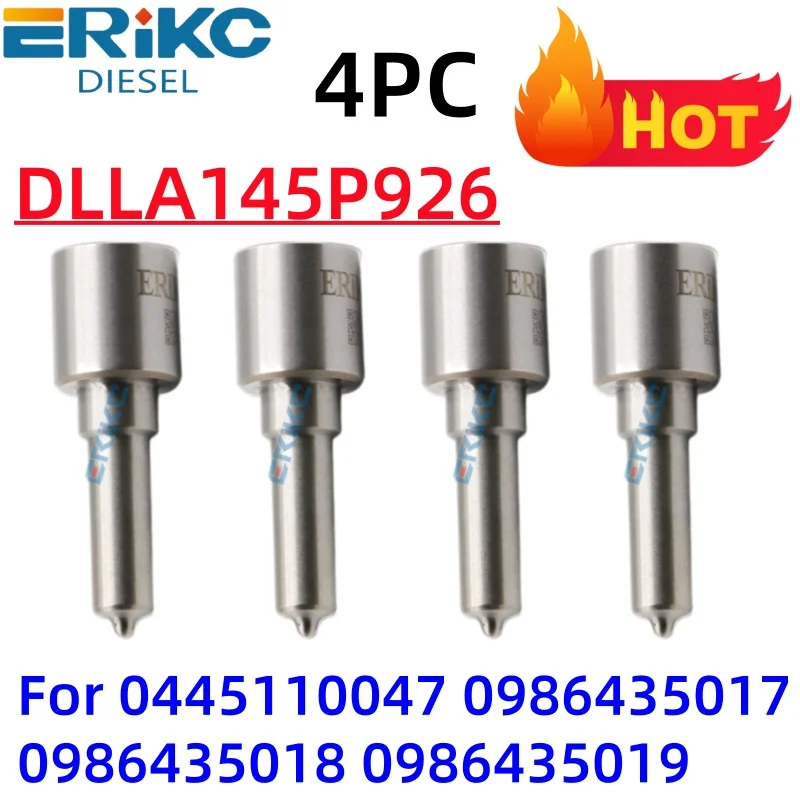 

4PCS DLLA145P926 Injector Nozzles DLLA 145P 926 Nozzle DLLA 145P926 Fits for 0445110047 0986435017 0986435018 0986435019