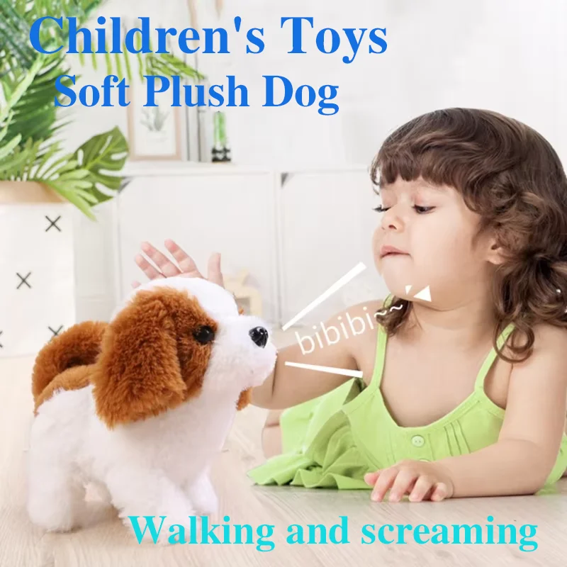 

Electric Plush Toy Puppy Barking Tail Electronic Interactive Dog Stretching Companion Animal Suitable For Children And Toddlers