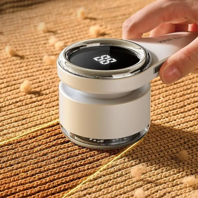 LCD 디스플레이 전기 의류 뚜껑 린트 리무버 USB 충전식 패브릭 면도기 강력한 모터 홈 사용 스웨터 Defuzzer N58D