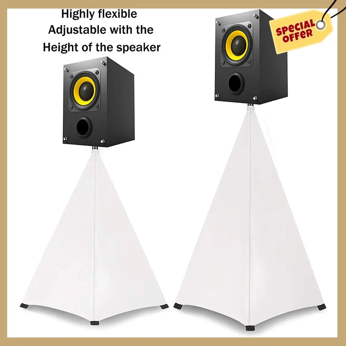 安定したパフォーマンス - ユニバーサル Dj ライトスピーカースタンドカバー両面三脚スタンドスカートスクリムカバー伸縮性素材