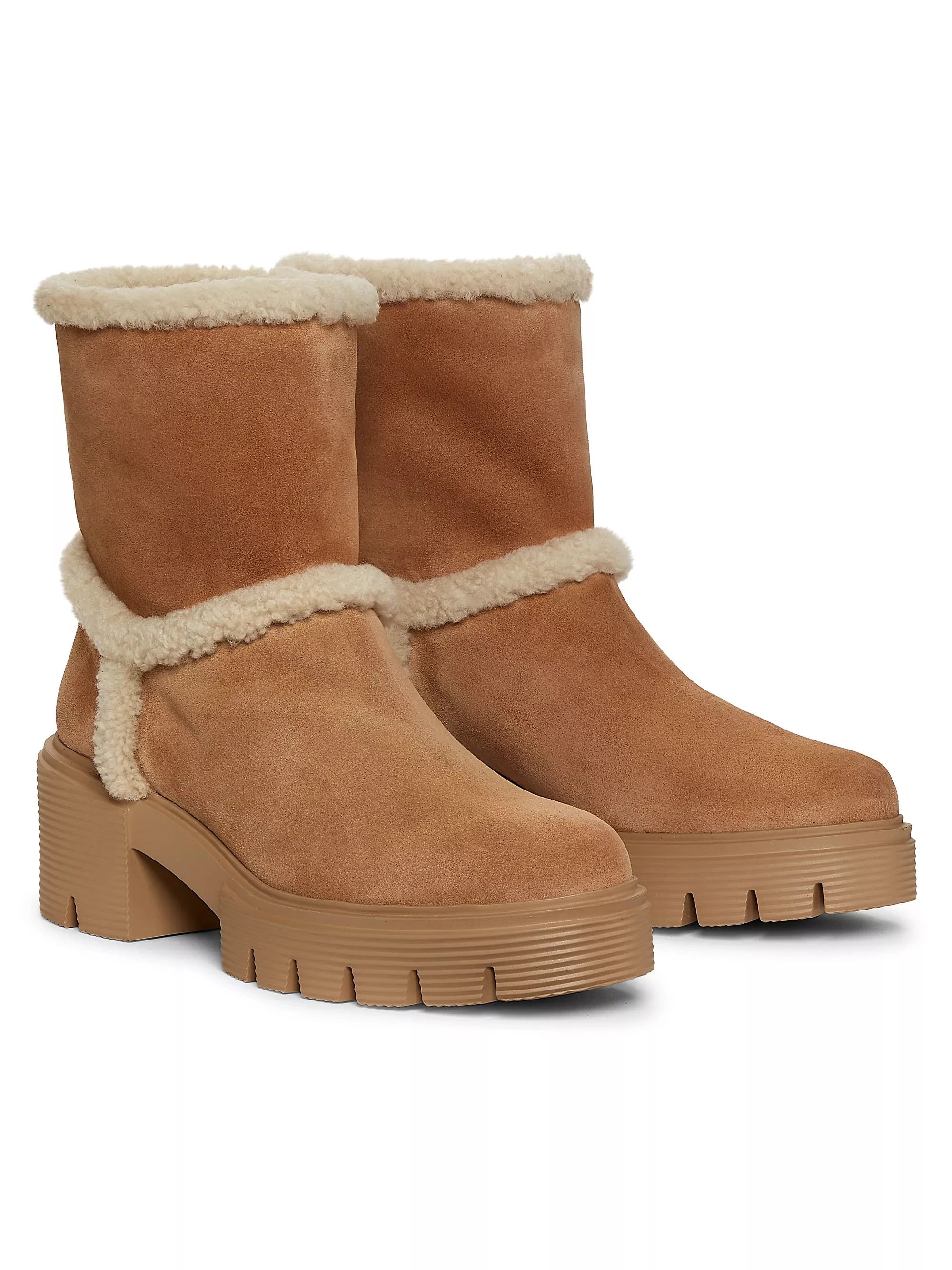 Women's Shoes Lennox Shearling-trimmed Booties Lennox Ankle Boots Shearling