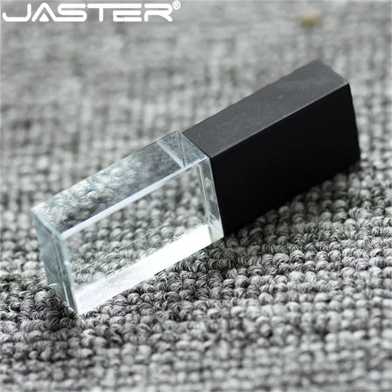 JASTER Crystal usb 2.0 kije 3D drukuj własne logo 4GB 16GB pendrive 32GB 64GB przezroczyste szkło (ponad 10 sztuk darmowe logo)