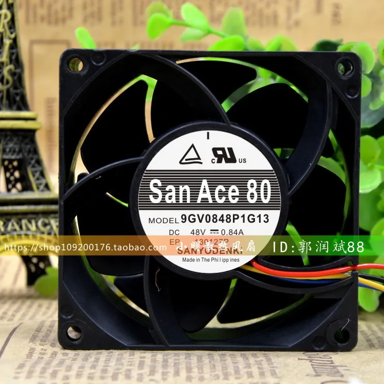 NEW ORIGINAL 9GV0848P1G13 48V 0.84A 4wires pwm 8038 80*80*38mm 8cm COOLING FAN
