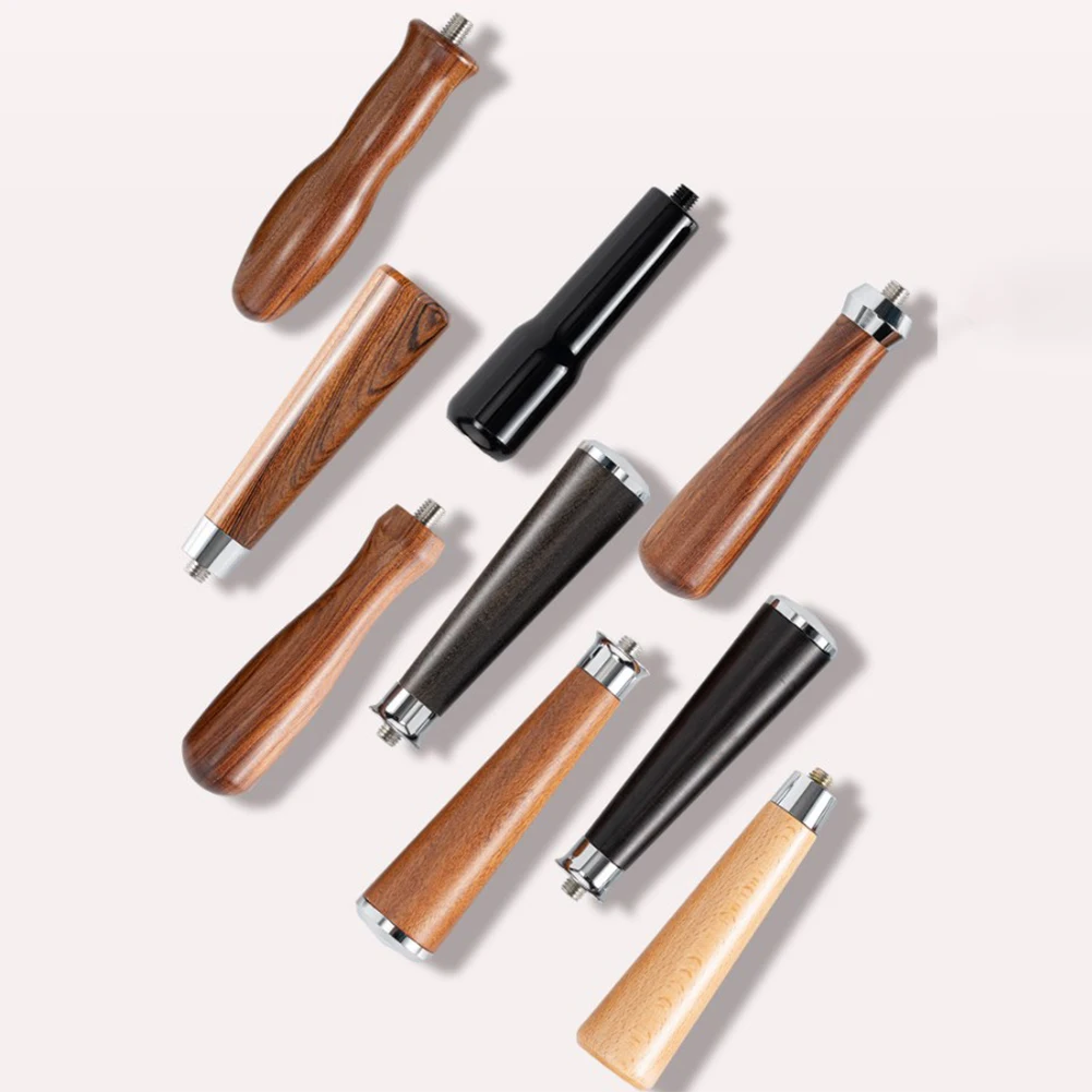 M10 Coffee Portafilter Handle Solid Wooden Handle For Filter Holder Revolving Handle Espresso Coffee Cafe Machine Accessories