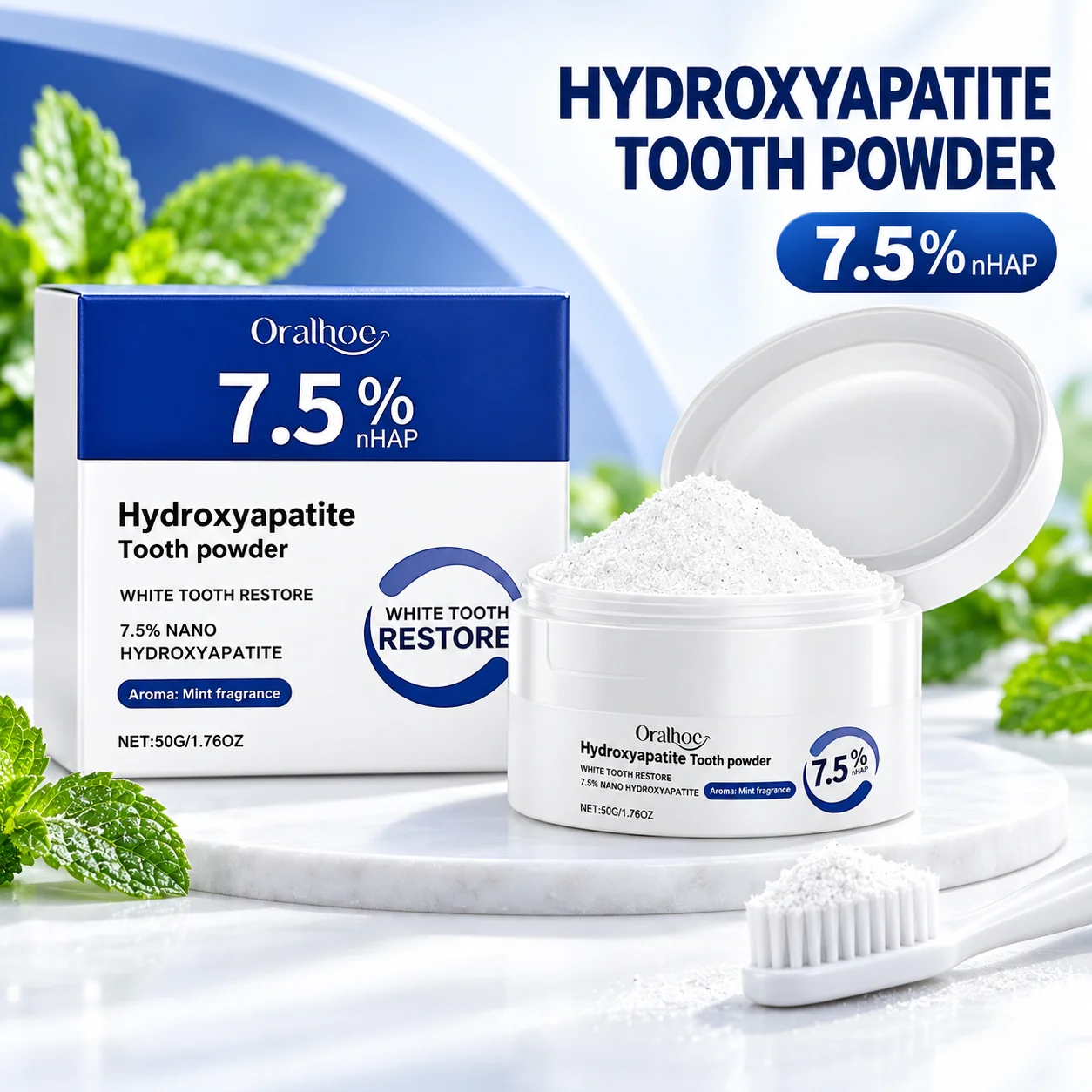 Activated Charcoal Teeth Whitening Powder Deep Cleaning Tooth Stain Removal Fresh Breath Daily Oral Care White Smile