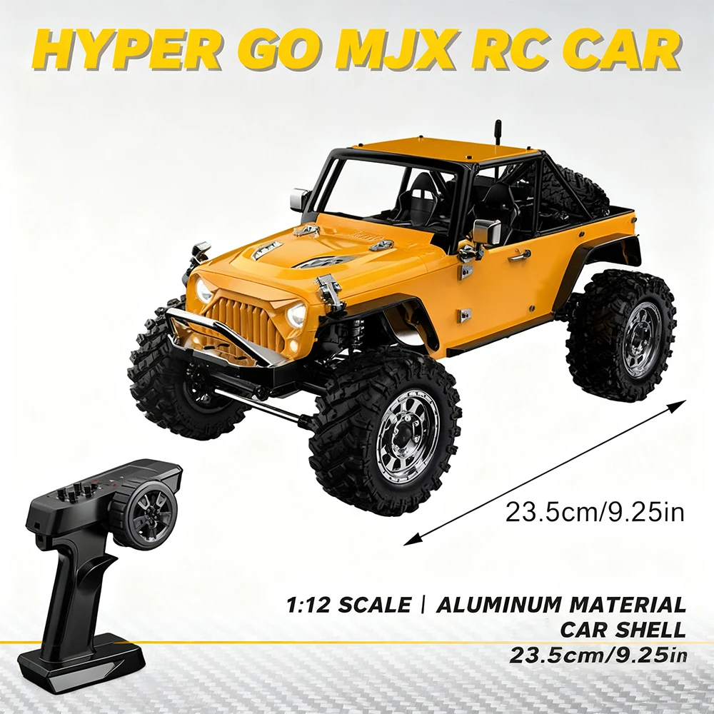 

1/12 Радиоуправляемая машина 4WD HYPER GO MJX H12Y+ Бесщеточный 2,4G Автомобили с дистанционным управлением Внедорожный радиоуправляемый грузовик Мосты передних и задних дверей Радиоуправляемая игрушка-автомобиль