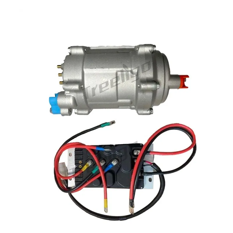 Treeligo 12V Automobile Electric Scroll Air Conditioner Compressor 20CC Car A/C air conditioning Compressore with control panel