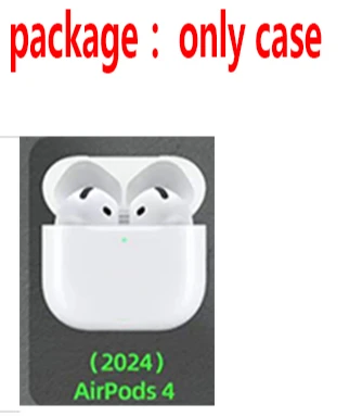 air pod Pro 4 حافظة كرتونية بنمط شفاف موضة Keychian سماعات أذن من السيليكون غطاء صغير pro4 tws غطاء فوندا اير برو 4