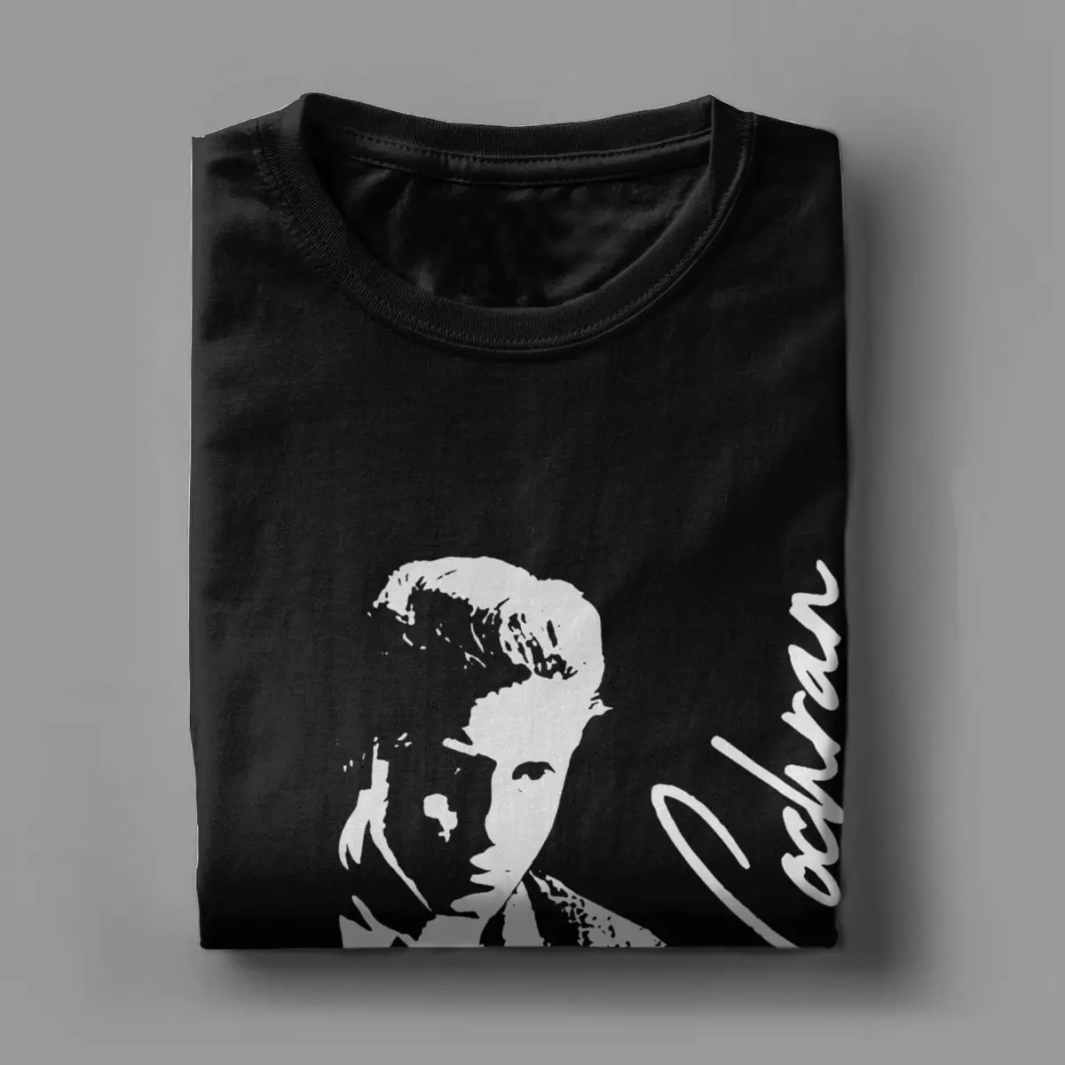 Men Women T-Shirt Eddie Cochran Retro 50s Funny Cotton Tees Short Sleeve Rock Music T Shirt Round Collar Clothes Classic