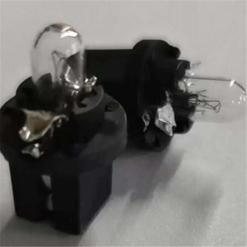 

5/10Pcs 12V Wedge Auto Instrument Panel Lamps for Vehicle B8.5D LED Car Interior Dashboard Indicator Lights Warm Yellow