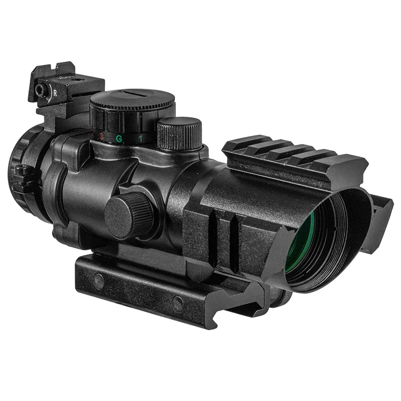 4x32 Red Dot Riflescope Top Weaver Rail 20mm Dovetail Optics Scope Tactical Sight For Hunting Gun Rifle Airsoft Magnifier