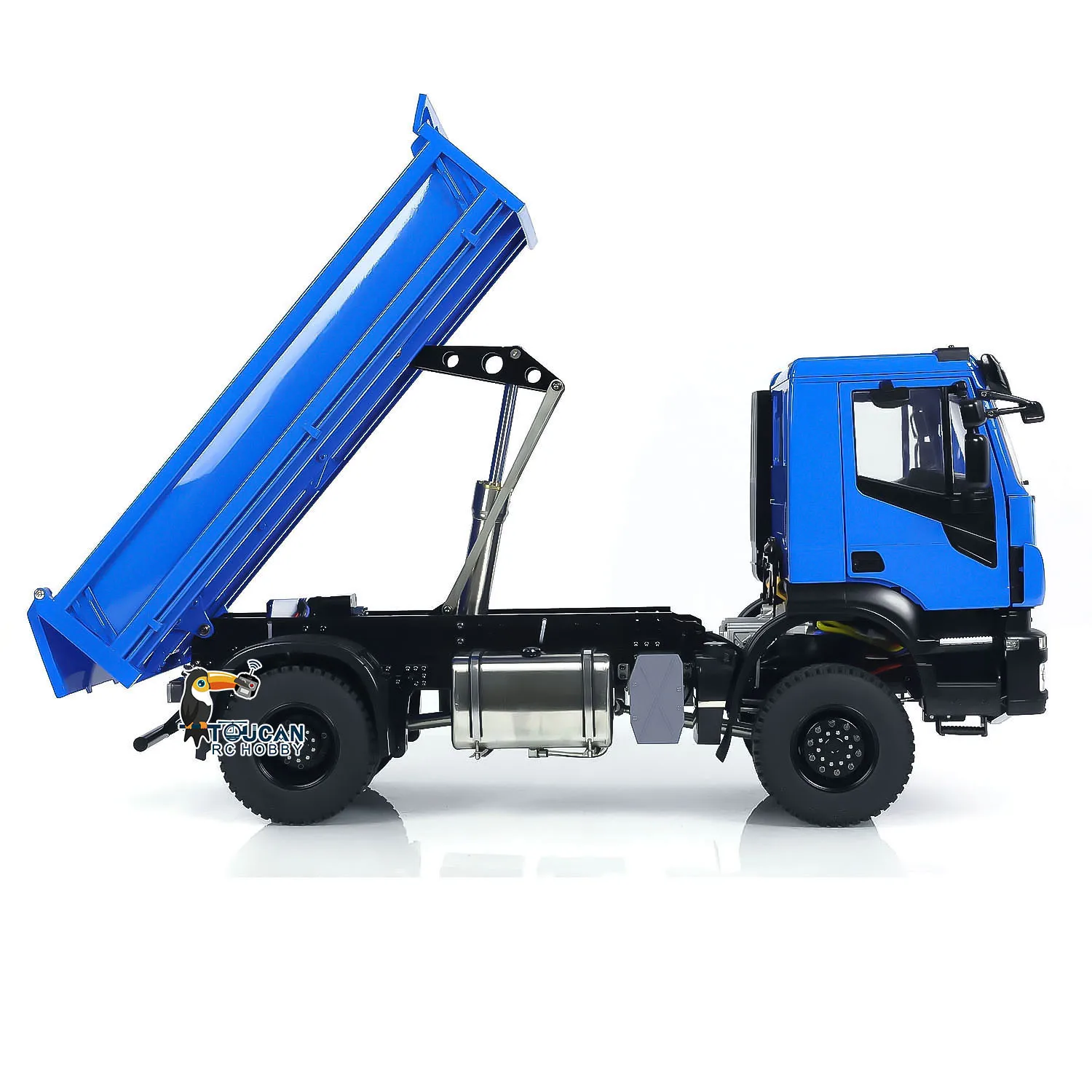 1/14 RC Metal Hydraulic Dump Truck 4x4 TOUCAN HOBBY Customized Radio Control Tipper Car Model Light Sound Set RC Toy THZH1822