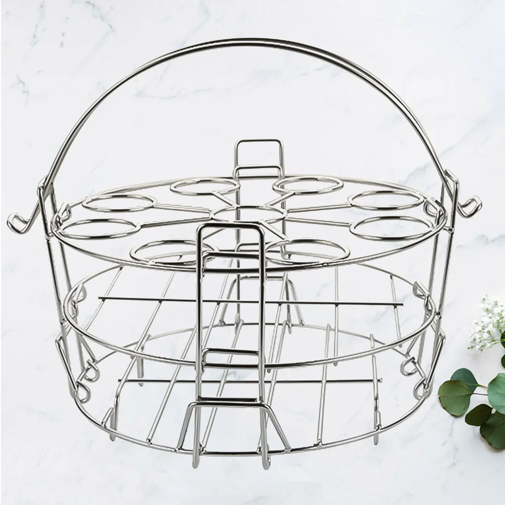 

1Pcs 304 Stainless Steel Egg Steamer Rack Rust Resistant Kitchen Gadget for Steaming Eggs Cupcakes Cookies Egg Steaming Rack