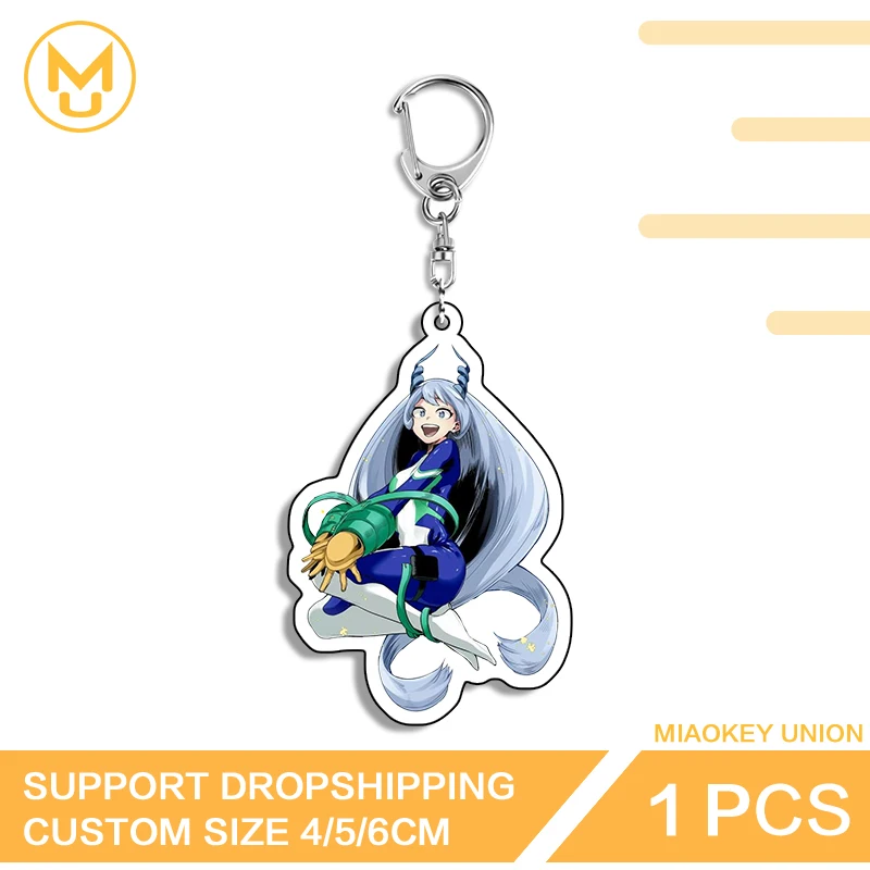 Beautiful Girl Nejire Hado Anime Figure Kneel Sitting Key Chains Fancy Premium Unique Jewelry DIY Decoration Back To School