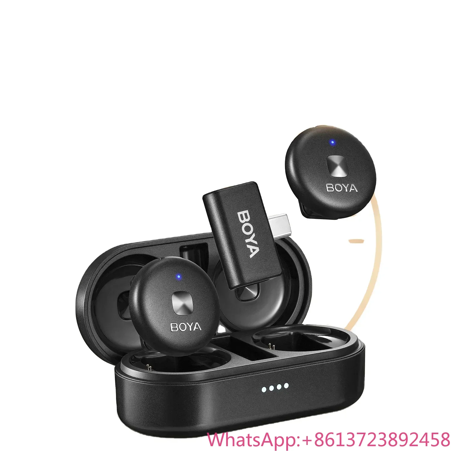 

BOYA Omic D/U Wireless Lapel Mini Microphone Condenser Microphone Suitable for Phones Android Smartphones Live Streaming