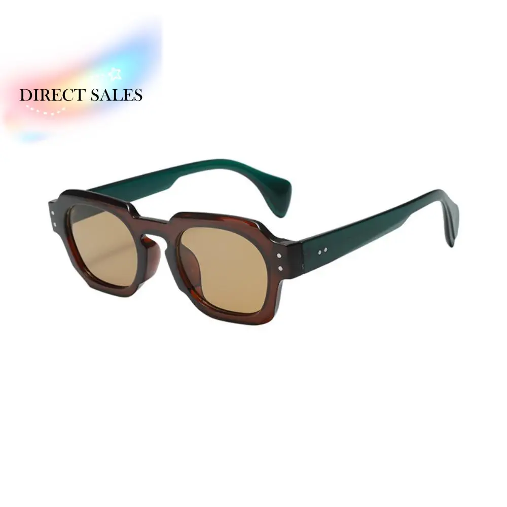 

Fashion Irregular Square Frame Sunglasses Rice Nail Lightweight Multicolor Lenses Eyewear UV400 Shades UV400 Sun Glasses Cycling