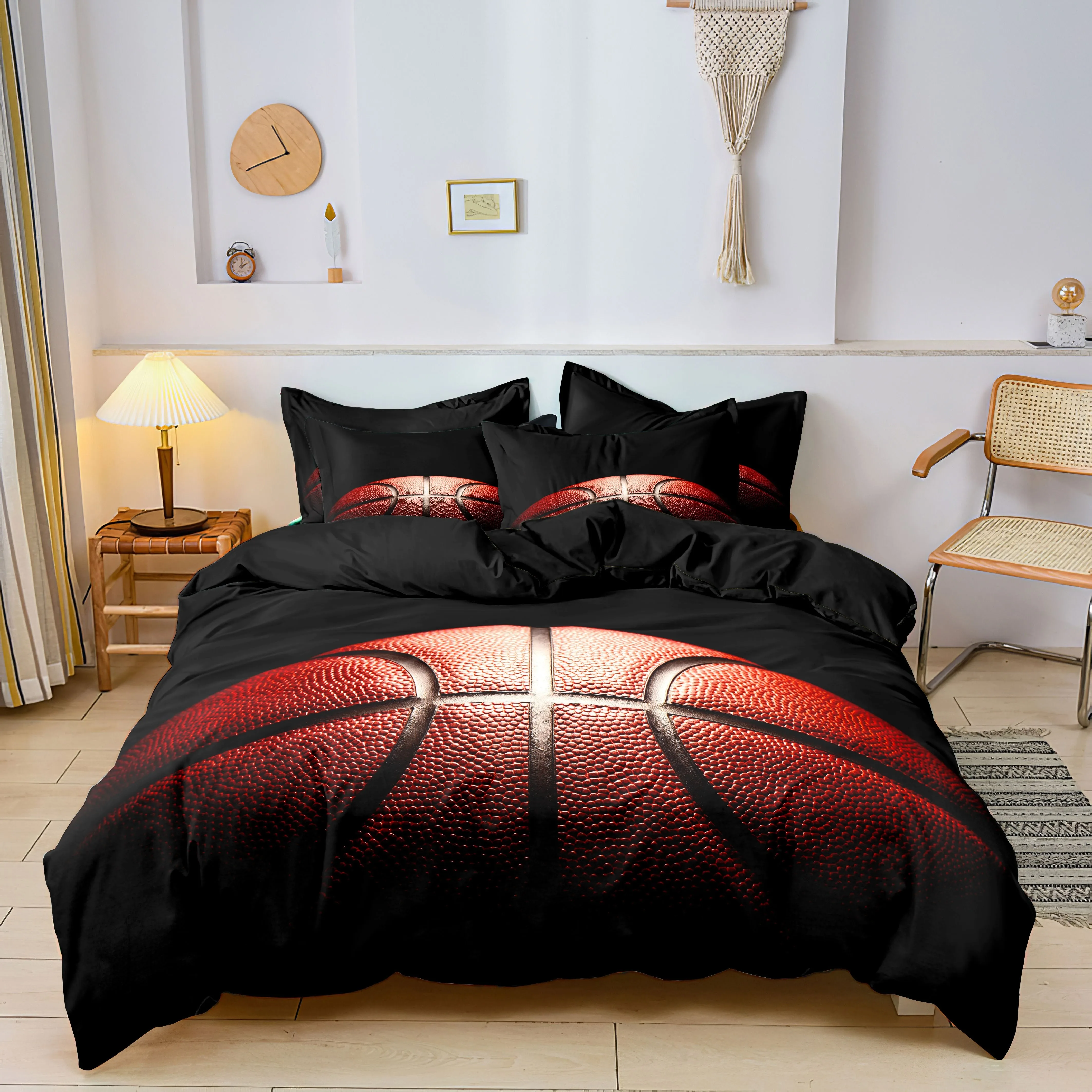 

Аниме Баскетбольный комплект постельного белья с 3D принтом, пододеяльник, мягкий одинарный двойной комплект двуспальной кровати размера «queen-size», украшения для дома для спальни