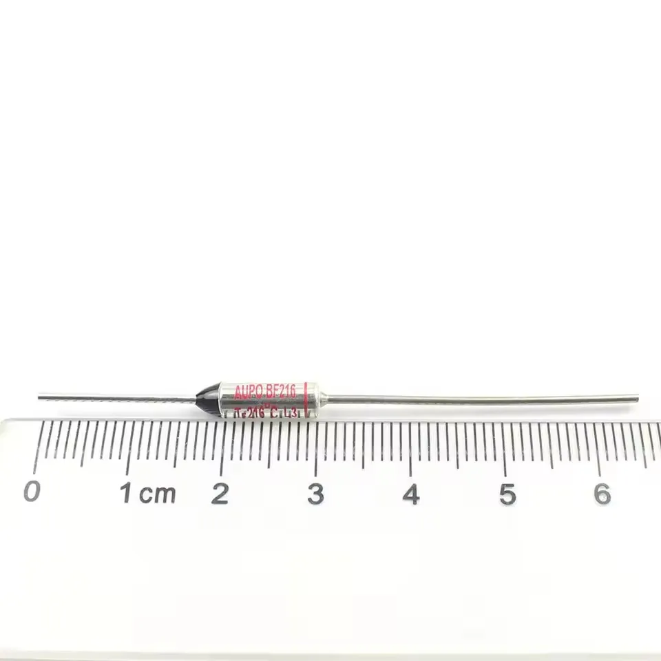 5pcs Thermal Fuse BF216 BF 216C 216 Celsius Degree 10A 250V Cutoff TF Pellet TCO Axial Lead Temperature Links AUPO