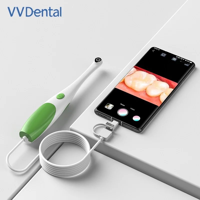 VV Dental Endoscope Camera Handheld Android HD 1080P TypeC with Micro USB Dental Camera Inspection Borescope 8 LED Lampe