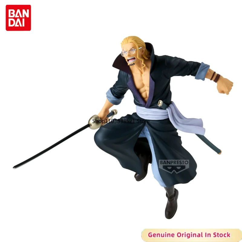 BANDAI Original Anime ONE PIECE Silvers Rayleigh BATTLE RECORD COLLECTION Action Model Desktop Ornaments