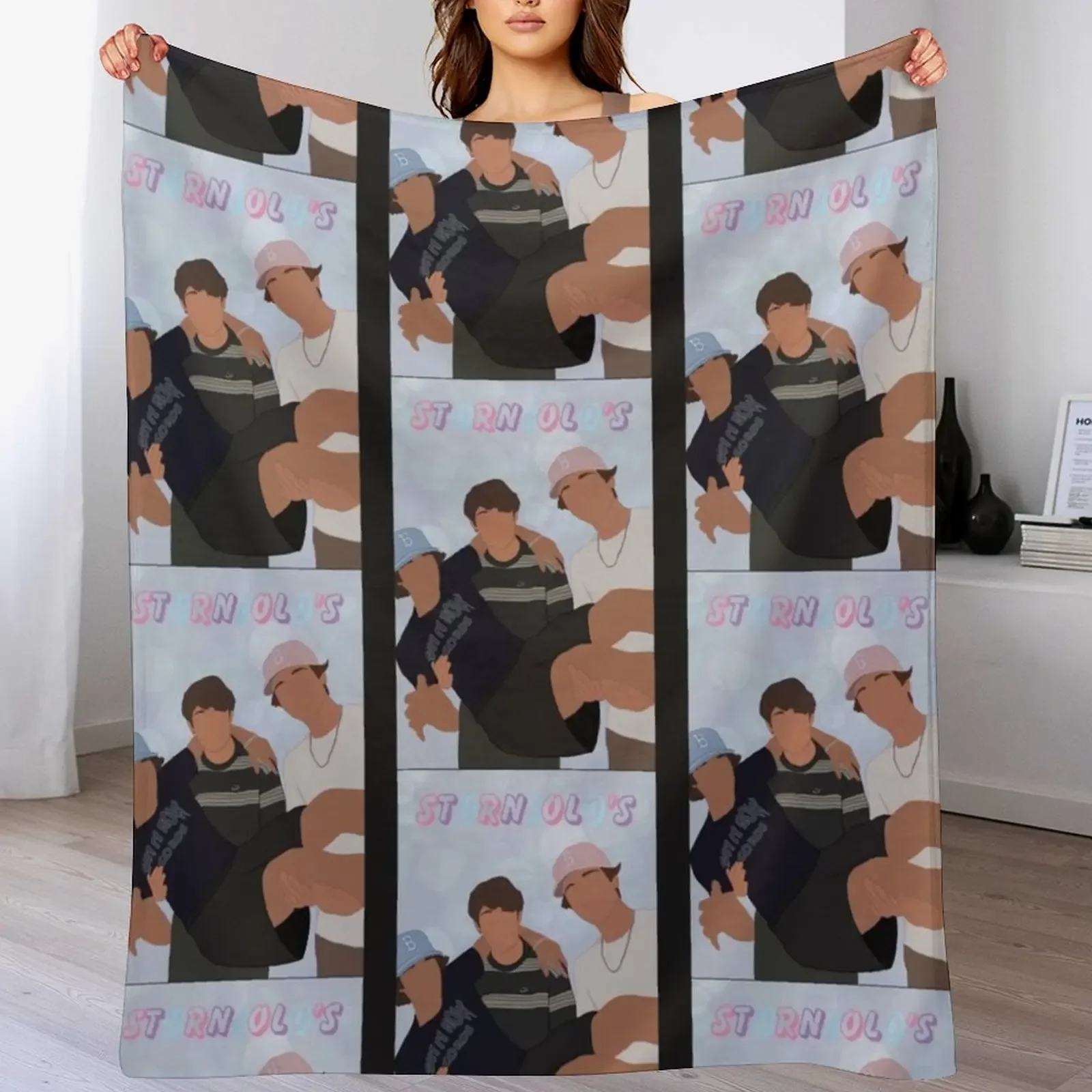 

chris sturniolo Throw Blanket Cozy Microfiber Throw Blanket for Home Bedroom