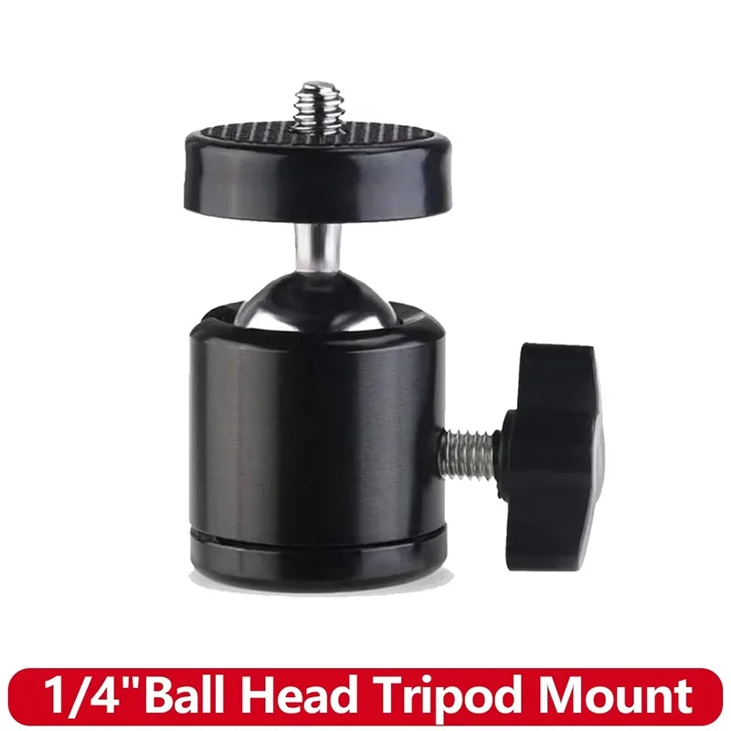 Füllen Licht Halterung 1/4 Montieren Action Kamera Kopf Ball Adapter Cradle Ball Kopf Schloss LED Licht Flash Halterung Halter DSLR DV Kamera