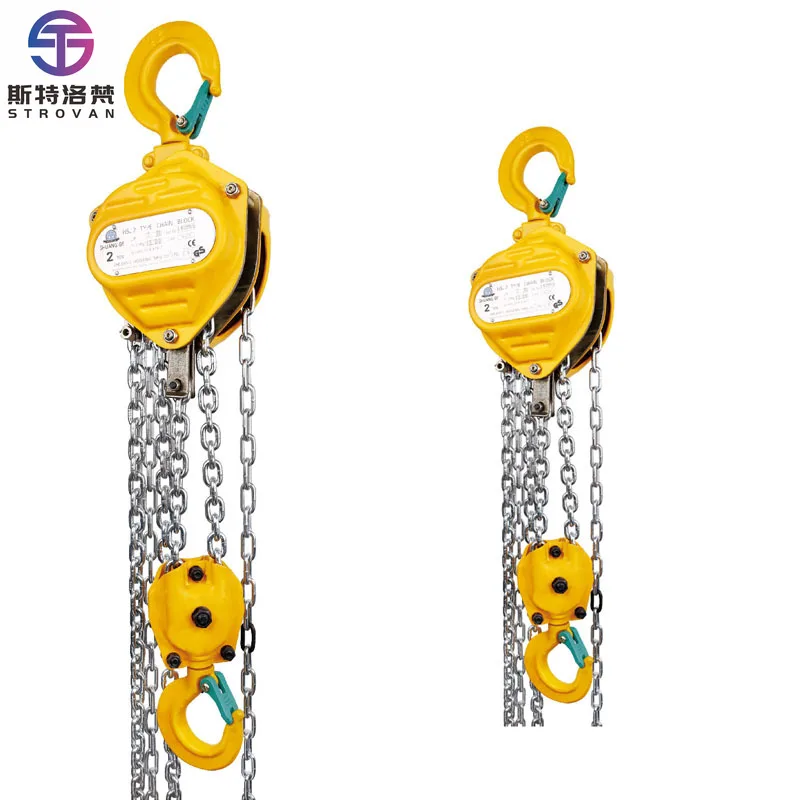 New Stainless Steel Chain Block Hoist 1 Ton 2 Ton Hand Chain Construction Hoist for Retail Use