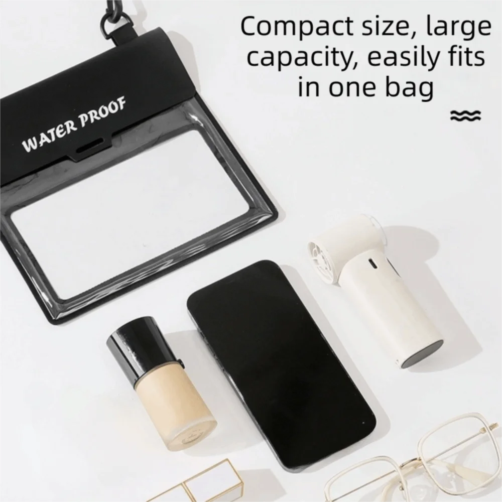 Étui de téléphone étanche grande capacité avec sangle de taille, sac de plongée réglable, sac à bandoulière à écran tactile, sac banane de natation