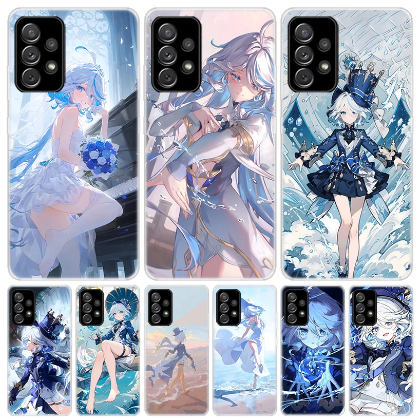 Cute Furina Genshin Impact For Samsung Galaxy A17 A16 A15 A14 A13 A56 A55 A54 A53 Phone Case A36 A35 A34 A33 A26 A25 A24 A23 A05