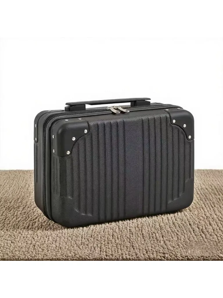 2025 Portable 14" Mini Suitcase, Cosmetic Case, Hand Luggage Organizer, Cosmetic Case, Small Lockbox, Carry-on Suitcase