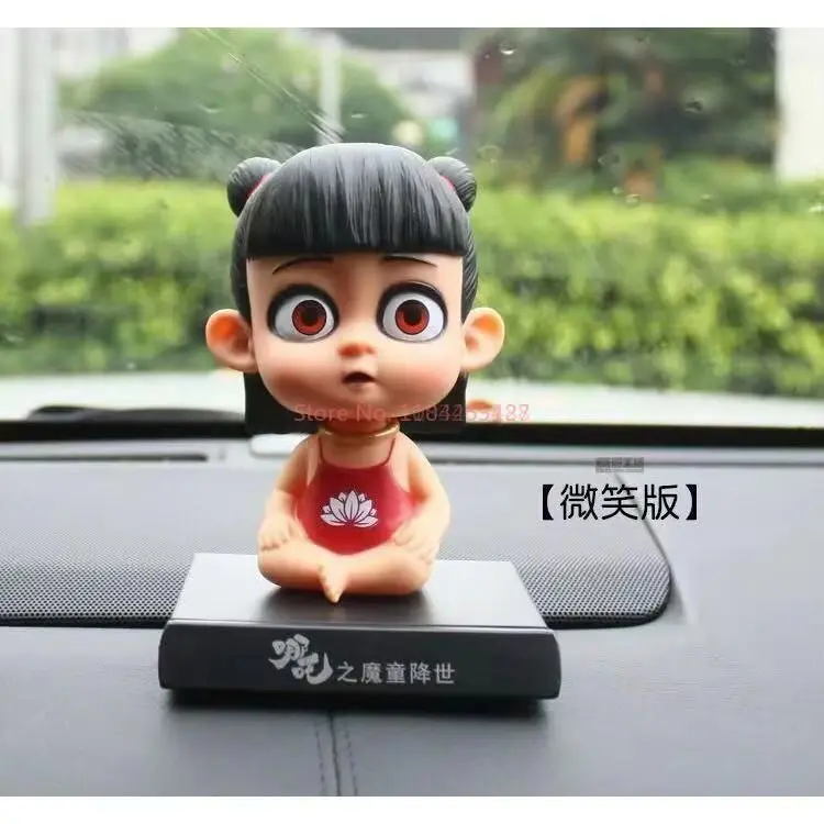 Hot New Arrival Anime Action Figures Nezha 2 Series Car Ornaments Cute Nezha Pvc Collectible Figurines Model Periphery Toy Gift