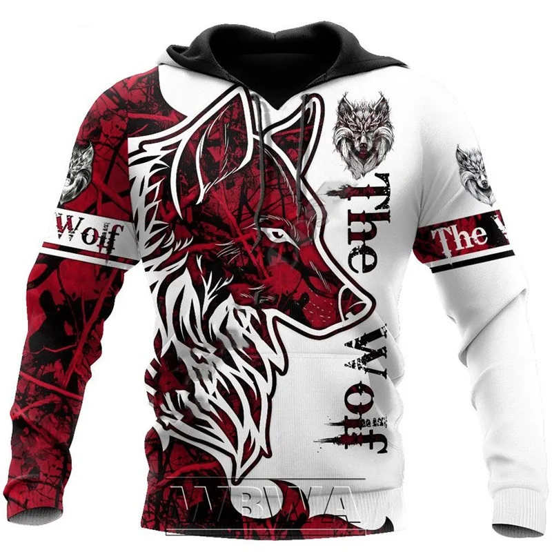 Men's Tiger Hoodie Set Full Sleeve Polyester and Cotton Warm Winter Indoor Animal 3D Printed Sweatershirt Trousers Man Tracksuit