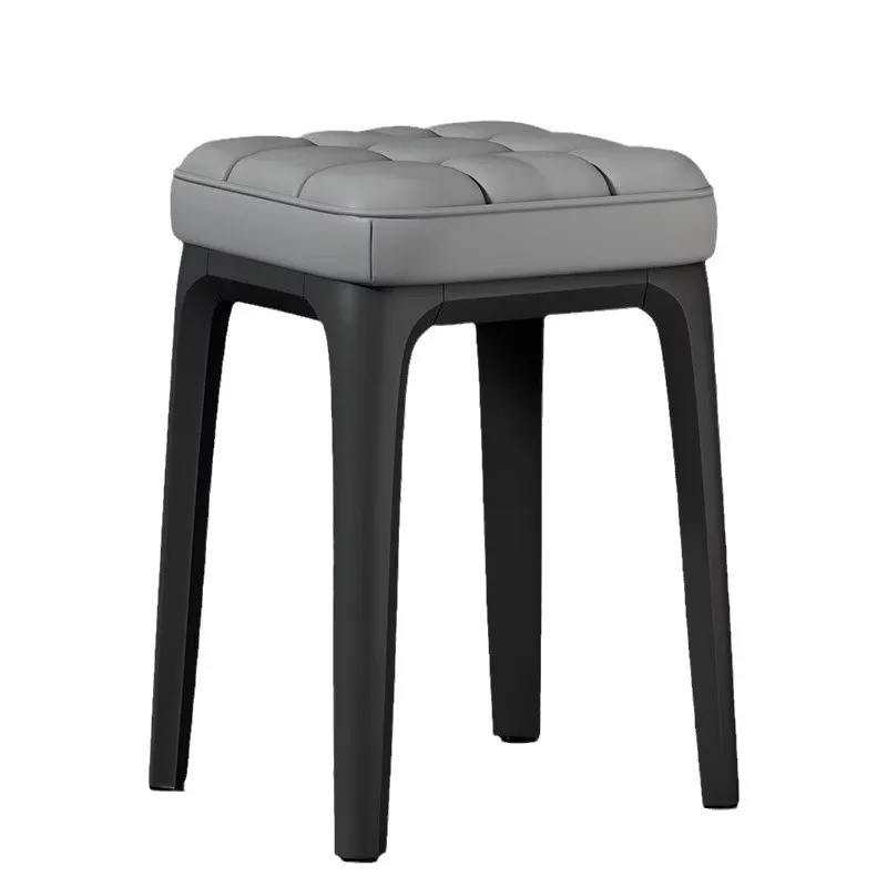 Modern Simple Square Soft Plastic Bag Stool Strong and Durable Dining Chair Home Furniture for Household Sedentary Room Rental
