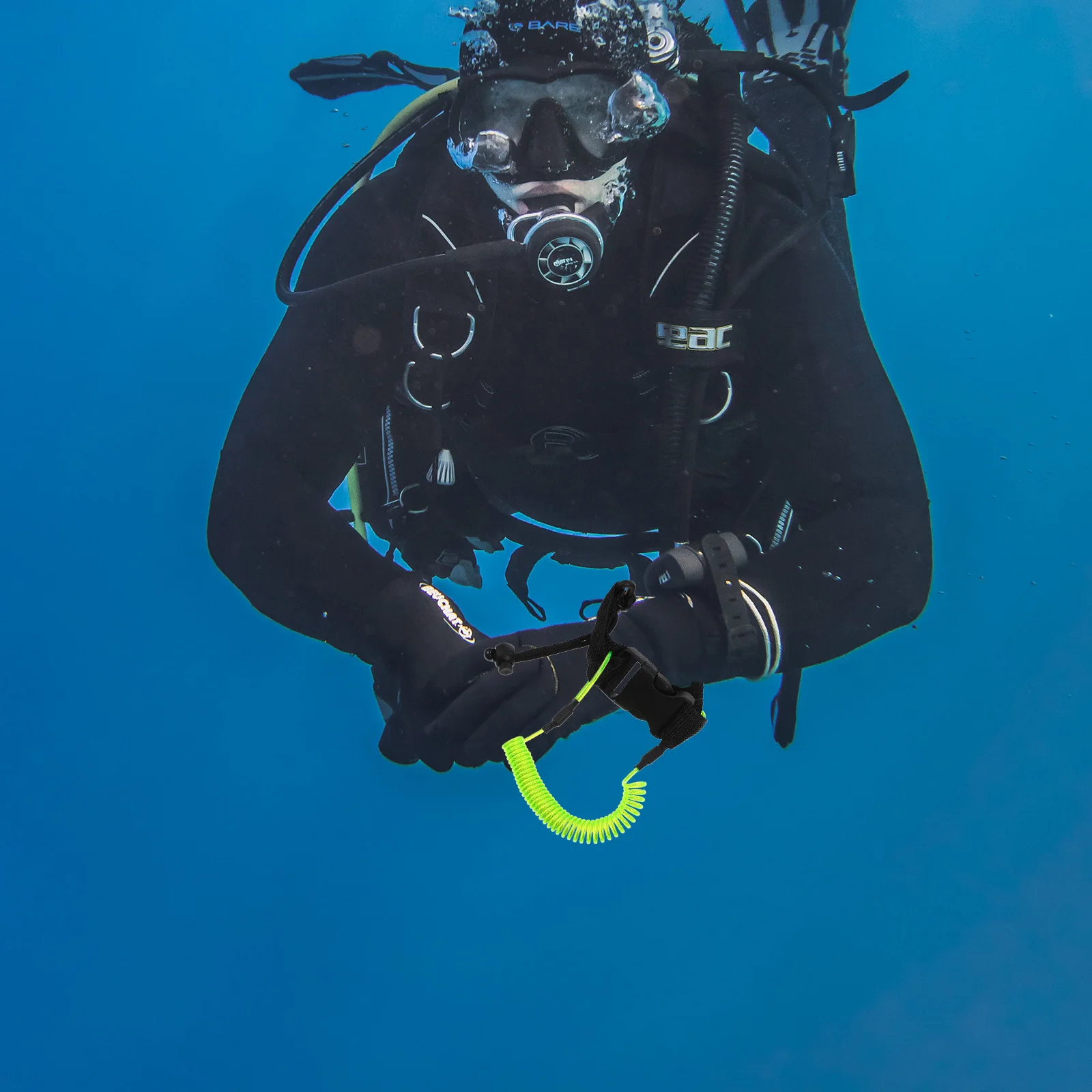 

Anti-lost Spring Rope Camera Floating Wrist Strap Underwater Waterproof Band Lanyard Diving Man