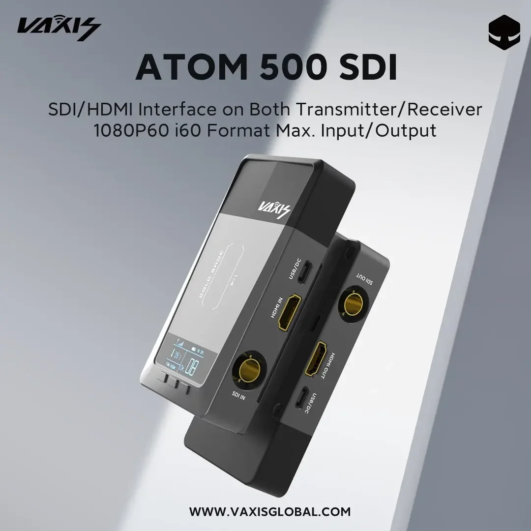 Vaxis ATOM 500 SDI Basic Kit Wireless Transmission System 1080P HD Image Video Transmitter Receiver