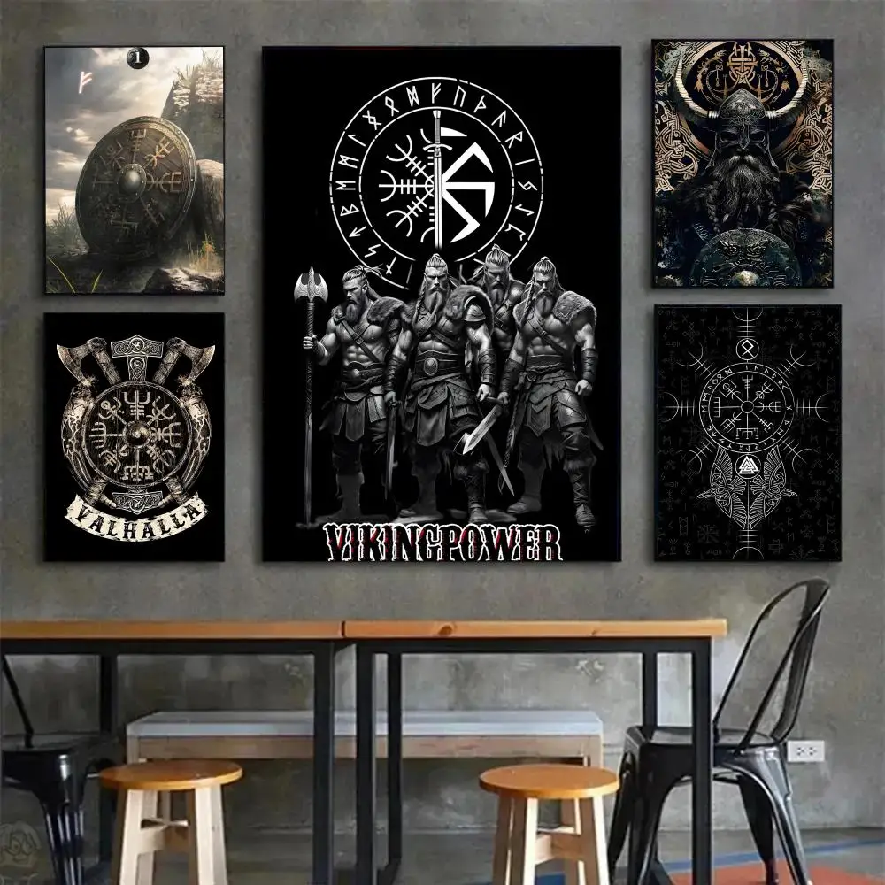 المسلسل التلفزيوني التاريخي الفايكنج-ملصق رائع حديث مقاوم للماء HD جدار الفن ملصق مائي ذاتي اللصق ديكور جمالي للمنزل #3