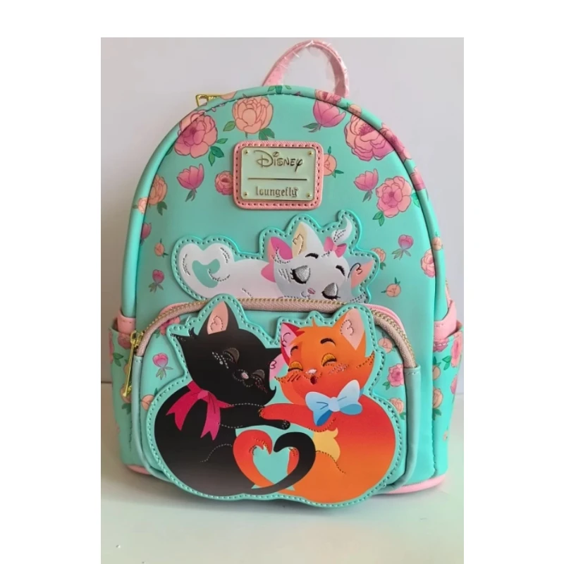2025 nuevo en Stock Disney los Aristogatos lindo gato Floral Mini mochila Kawaii pequeña mochila para mujeres niñas bolso Casual de moda