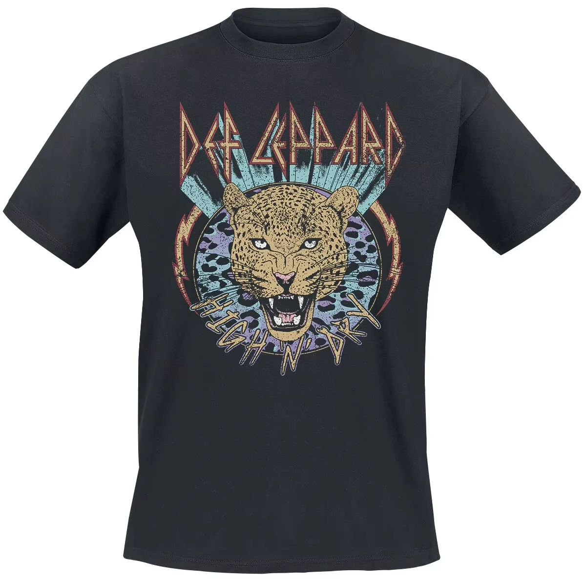 Hysteria Album Cover Def Leppard Band T-Shirt Baumwolle Grafik-T-Shirt Herren Damen Sommer Streetwear – Detail 7