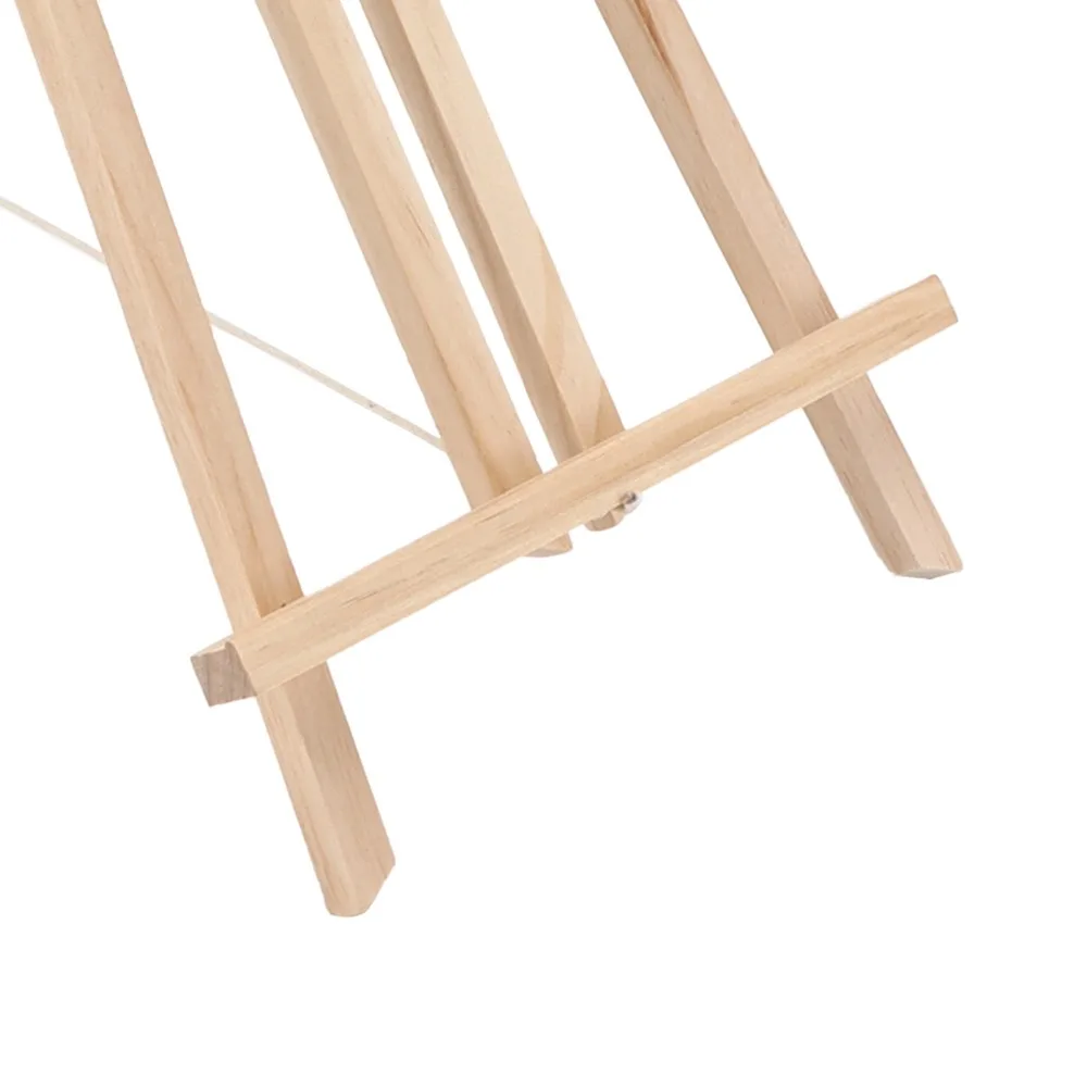 Space Saving 40cm Wood Easels Trapezoid Lightweight Wood Display Easel Multi-purpose Wood Easels Painting Artwork Display