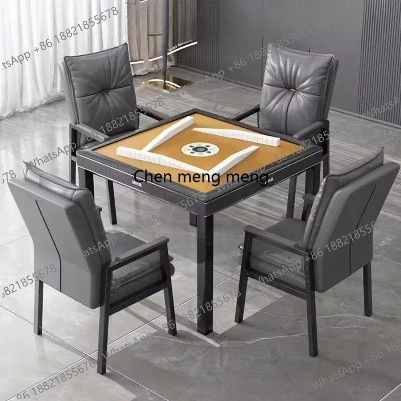 DD  Modern Creative Mahjong Table Nordic Luxury Automatic Roller Coaster Slant Mouth Card-Dealing Mahjong Table Home