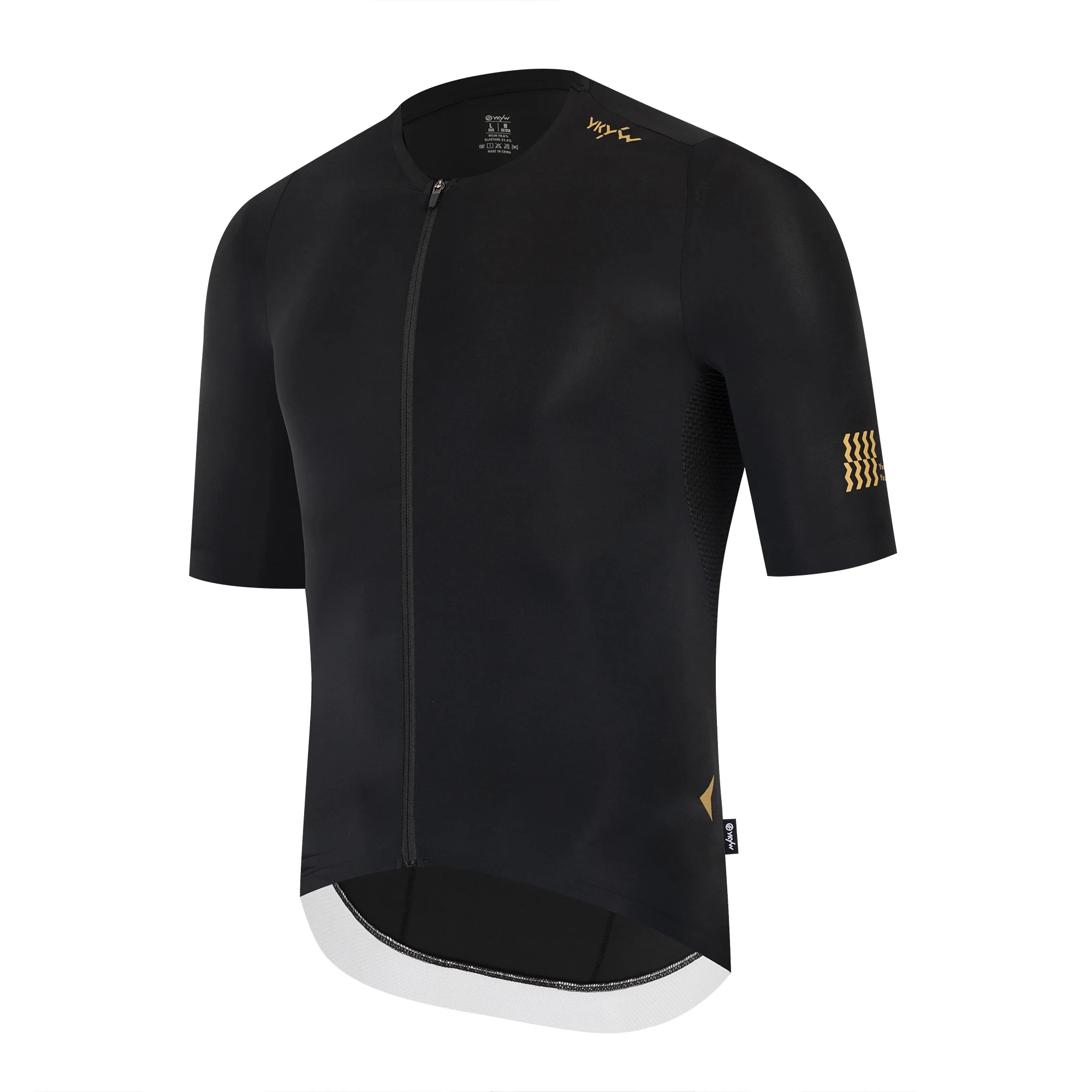YKYWBIKE 2026 Sommer Herren Radtrikot Kragenlos Kurzarm Cool-Touch Rutschfest Schnelltrocknend Atmungsaktiv Rennrad MTB Oberteil – Detail 28