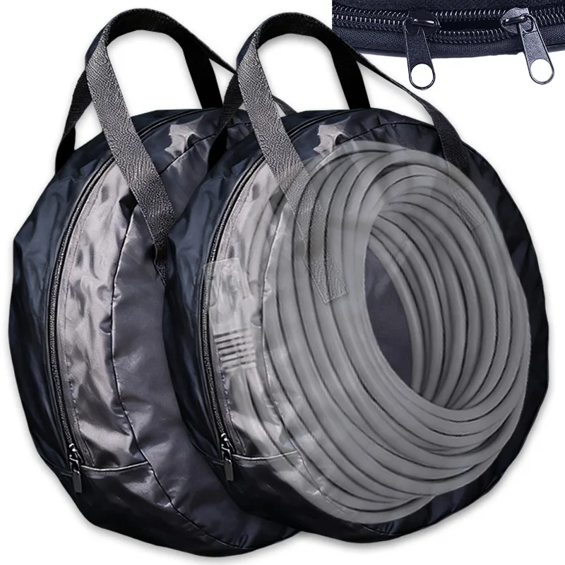 

Car Charging Cable Bag for Tesla Model 3 Y Round Portable Auto Organizer Heavy Duty Waterproof Oxford Fabric Storage Accessories