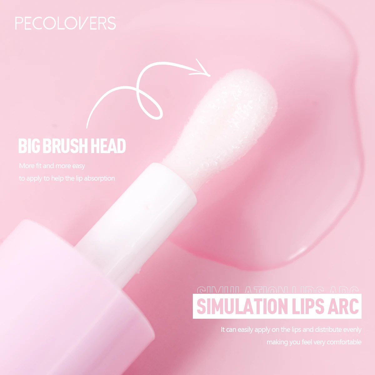 نكهة الخوخ مائي واضح هلام زيت الشفاه بلسم الشفاه رائحة الفاكهة ترطيب وتنعيم خطوط الشفاه هلام Pout ملمع الشفاه الزجاج الشفاه