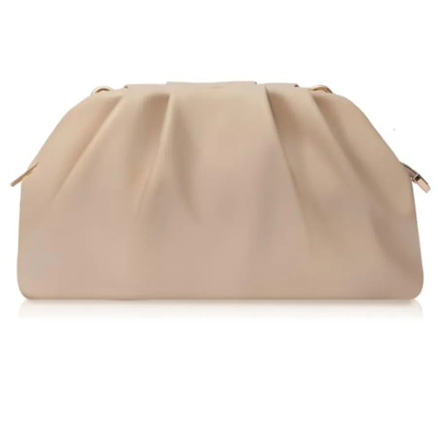 

lovyoCoCo Clutch Purse for Women Soft Pleated PU Wedding Clutch, Elegant Evening Bag for Galas, Proms, Cocktail Parties
