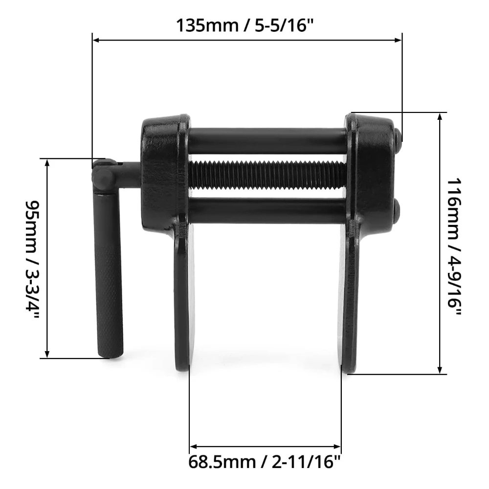 Heavy Duty Brake Caliper Press Tool  Universal Disc Brake Pad Spreader & Piston Compressor with 3-inch Max Spread